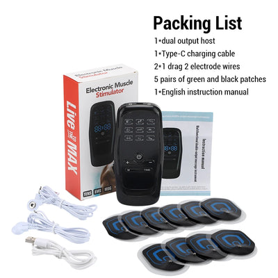 TENS EMS Muscle Stimulator & Acupuncture Therapy Slimming Device - Merelux Store