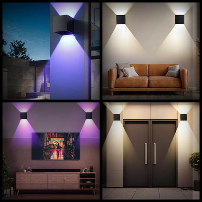 Smart WiFi LED Wall Lamp | Alexa-Enabled, Adjustable RGBCW for Indoor/Outdoor - Merelux Store