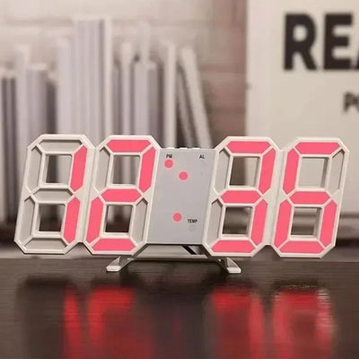 3D Digital Wall Clock | LED Night Mode, Adjustable for Home Decor - Merelux Store