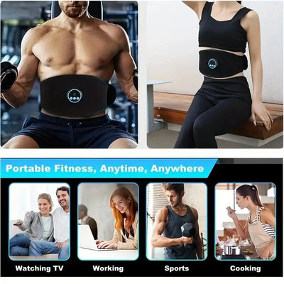 EMS Abdominal Massager & Waist Trainer | USB Slimming Belt - Merelux Store