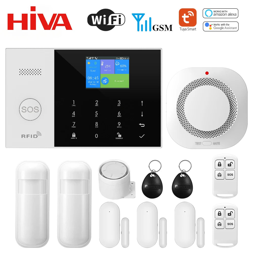 GSM WiFi Alarm System | Motion Sensor, Tuya App Control (PG105) - Merelux Store