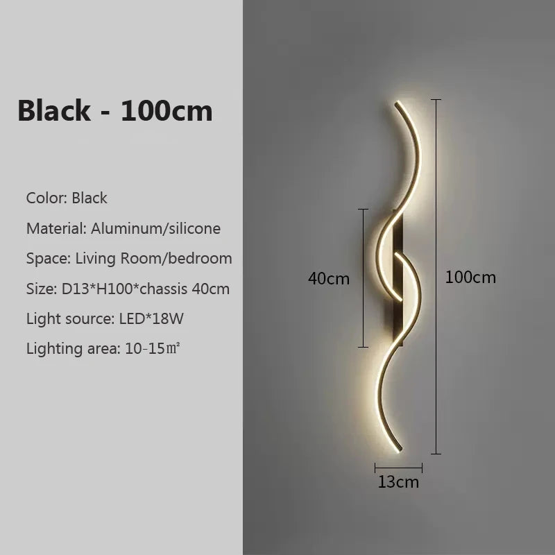 Modern LED Wall Lamp | Minimalist Bedside & Living Room Sconce - Merelux Store