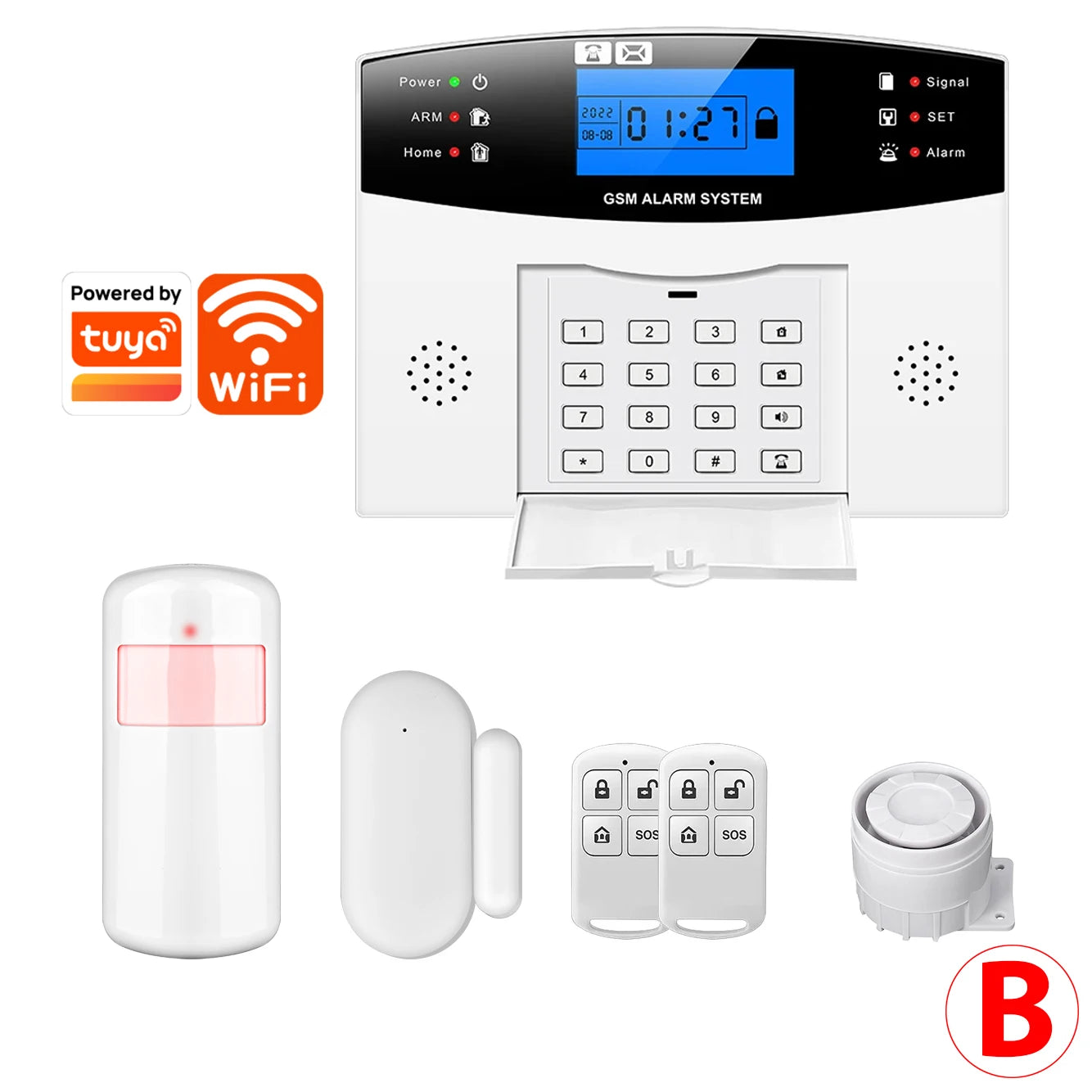 GSM WiFi Alarm System | Wireless DIY Security, APP & Alexa Control - Merelux Store