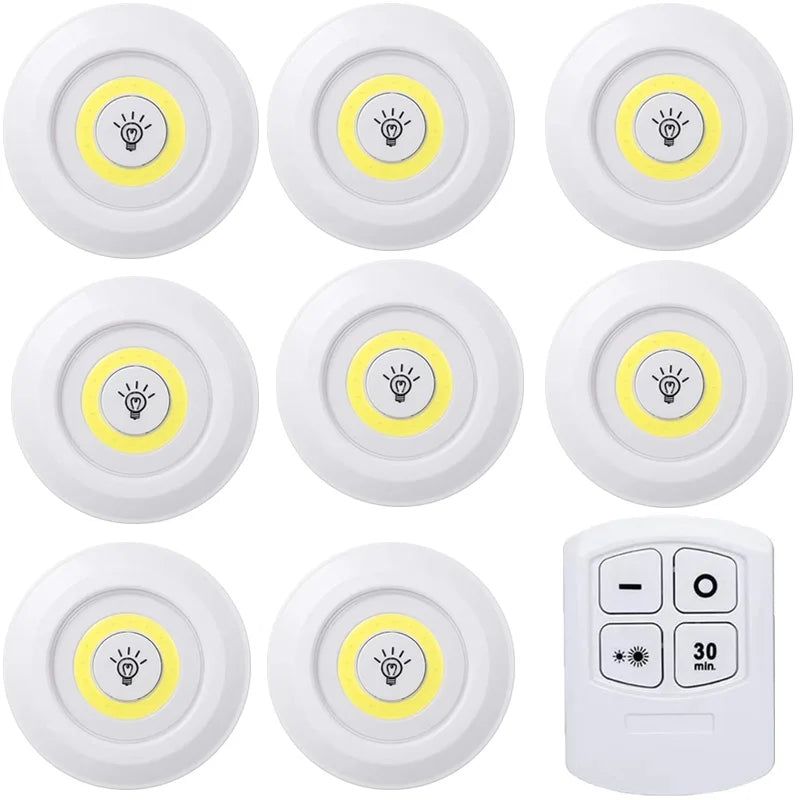 Dimmable LED Under Cabinet Light | Battery-Operated with Remote - Merelux Store