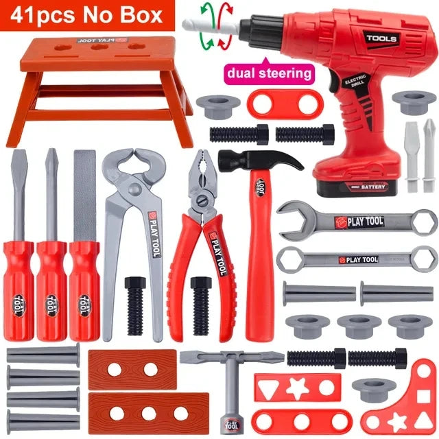 Engineer set with electric drill and screwdriver—perfect for boys - Merelux Store