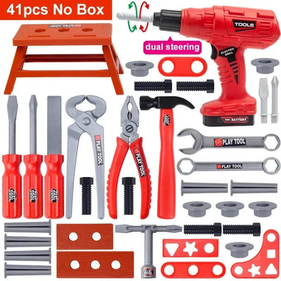 Engineer set with electric drill and screwdriver—perfect for boys - Merelux Store