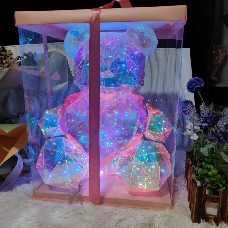 Gift Box Glowing Teddy Bear Dolls, Creative & Colorful, Ideal for Girlfriend - Merelux Store