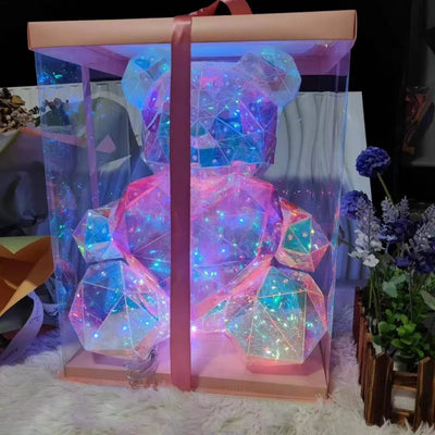 Gift Box Glowing Teddy Bear Dolls, Creative & Colorful, Ideal for Girlfriend - Merelux Store