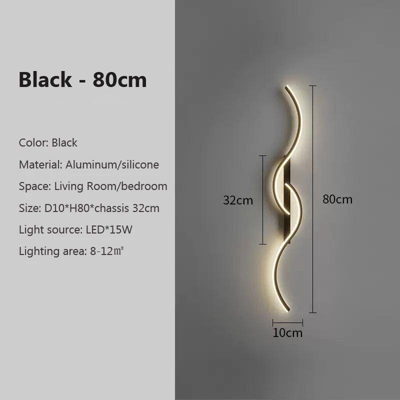 Modern LED Wall Lamp | Minimalist Bedside & Living Room Sconce - Merelux Store