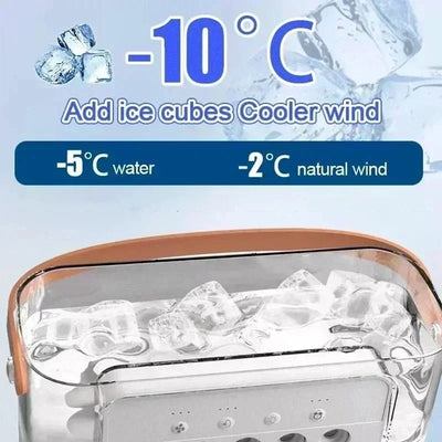 3-in-1 Mini Fan & Air Conditioner | Portable Cooler, Humidifier, LED Light - Merelux Store