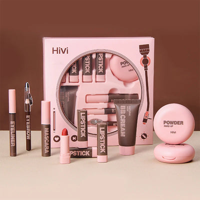 HiVi Makeup Gift Box | Lipstick, Powder & Glue Set for Valentine's Day