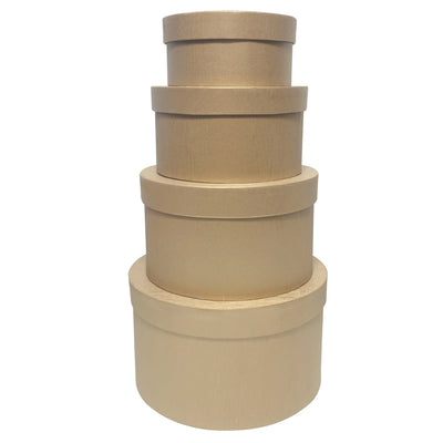 Yellow Gift Box Set | Round Nesting Boxes for Birthdays & Weddings - Merelux Store
