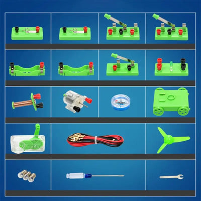 652F Electric Circuit Kit | Physics & Magnetism Learning Set - Merelux Store