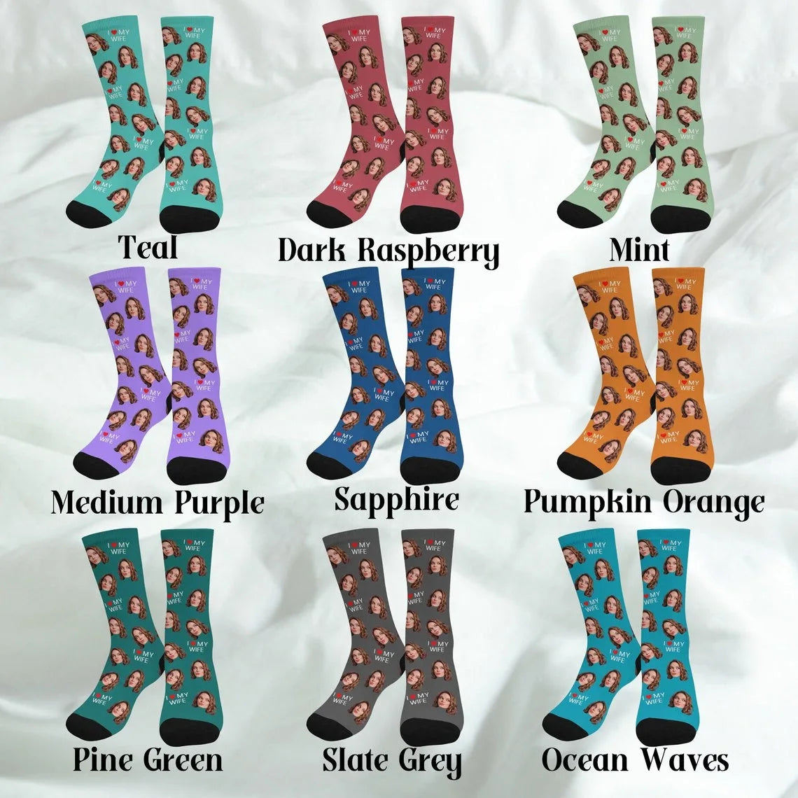 Custom Face Boxer Shorts & Socks (Multi-Color) - Merelux Store