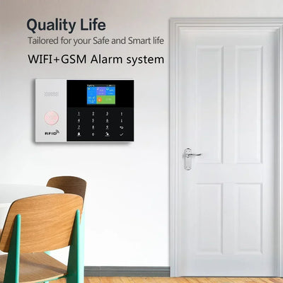 GSM WiFi Home Alarm System | Motion Sensor, Tuya SmartLife App (PG105) - Merelux Store
