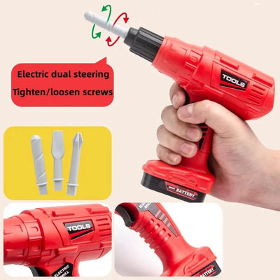 Engineer set with electric drill and screwdriver—perfect for boys - Merelux Store