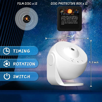 LED Galaxy Projector | 360° Rotating Starry Sky Lamp, Planetarium Night Light - Merelux Store