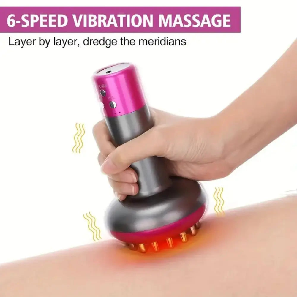 Heated Metal Back Massager & Smart Guasha Brush for Relaxation. - Merelux Store