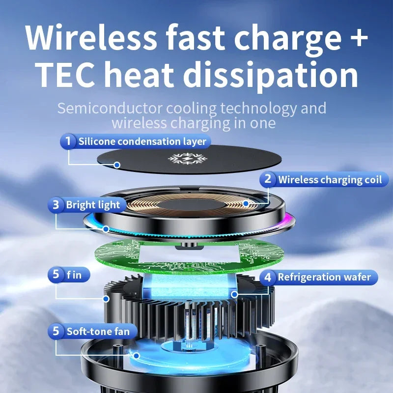 30W Magnetic Wireless Car Charger | Fast Charging for iPhone 12-15 Pro Max - Merelux Store