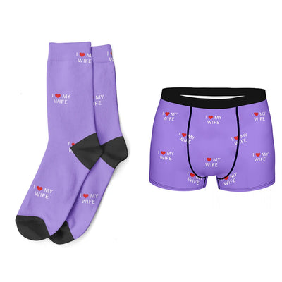 Custom Face Boxer Shorts & Socks (Multi-Color) - Merelux Store