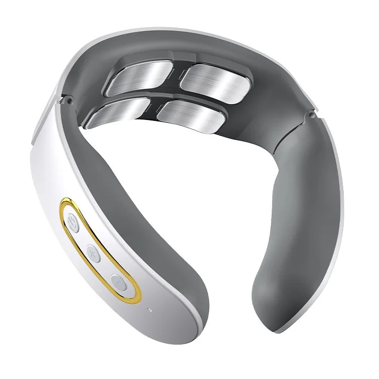 Electric Neck & Shoulder Pulse Massager – 4 Head TENS, Magnetic Pulse - Merelux Store