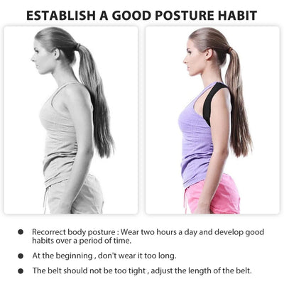 Adjustable Back & Clavicle Brace for Shoulders, Neck & Spine - Merelux Store