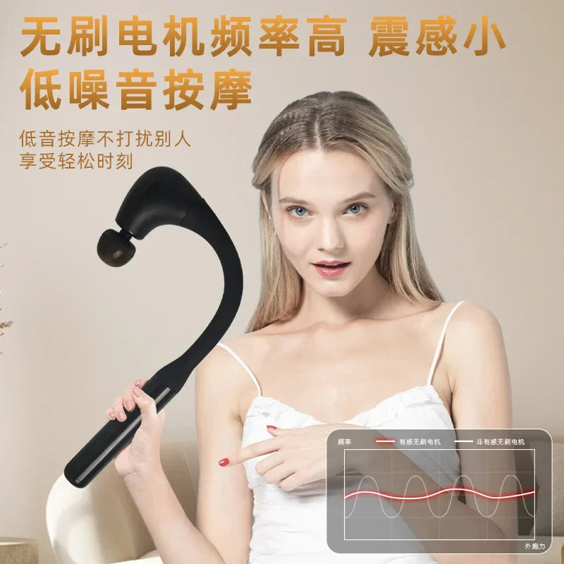 Fascial Massage Gun | High-Frequency, Long Handle, Muscle Relief - Merelux Store