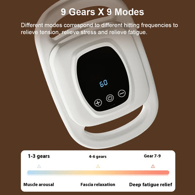 Fascia Gun High-Frequency Muscle Massager 6 Heads for Neck & Shoulder Relief - Merelux Store