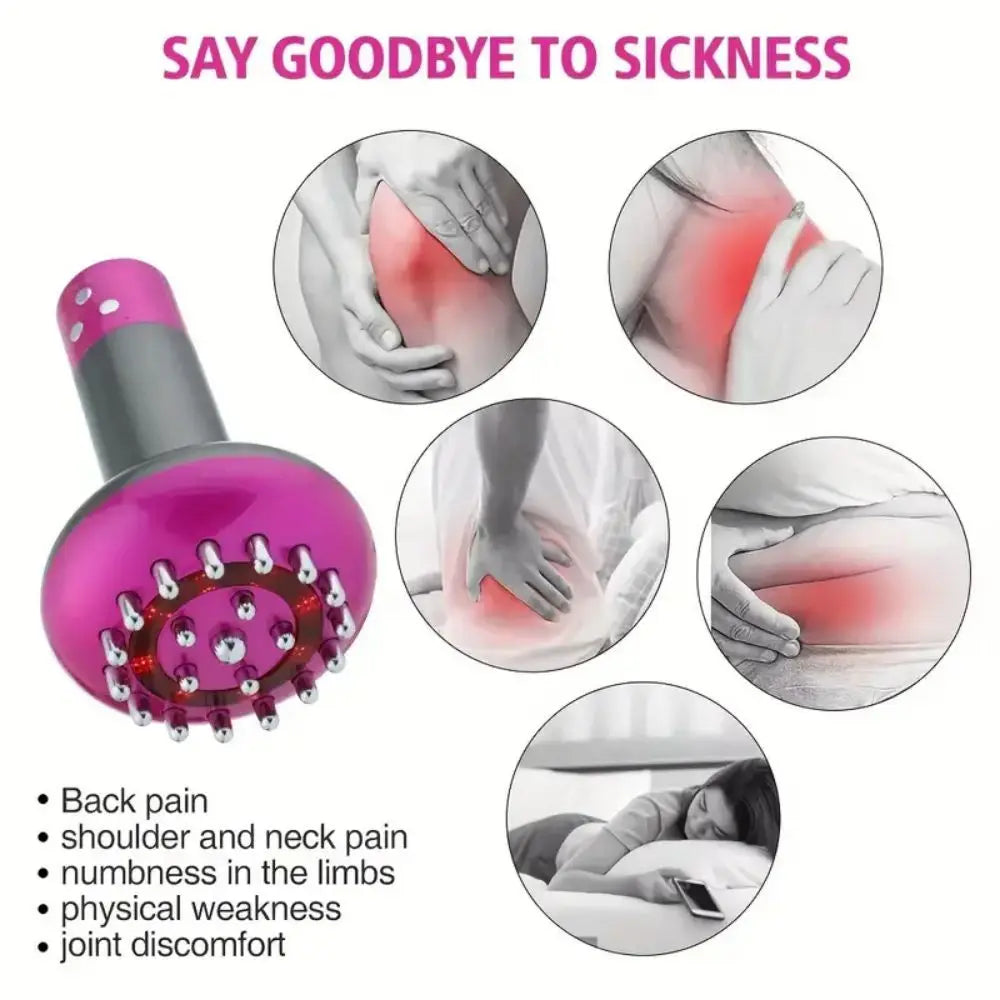 Heated Metal Back Massager & Smart Guasha Brush for Relaxation. - Merelux Store