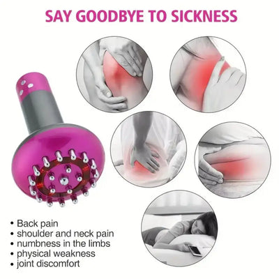Heated Metal Back Massager & Smart Guasha Brush for Relaxation. - Merelux Store