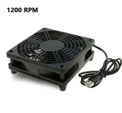 Router Cooling Fan | DIY PC & TV Box, Silent USB, 120mm/240mm with Net - Merelux Store