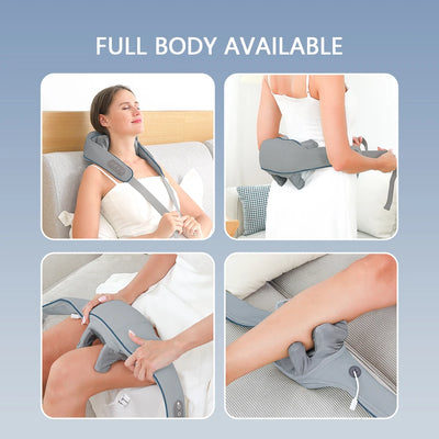 Foreverlily Wireless Neck & Back Kneading Massager. - Merelux Store