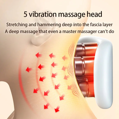 Portable Smart Neck & Shoulder Massager with Heat & Vibration - Merelux Store