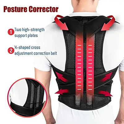 Back Posture Corrector & Shoulder Support Belt for Pain Relief - Merelux Store