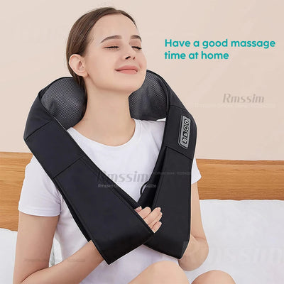 Shiatsu Neck & Shoulder Massager | Heated, Deep Kneading for Neck & Back