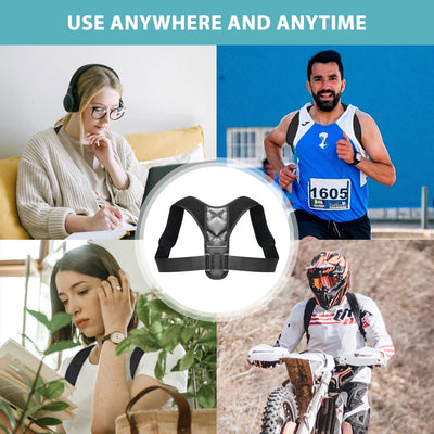 Adjustable Back & Clavicle Brace for Shoulders, Neck & Spine - Merelux Store