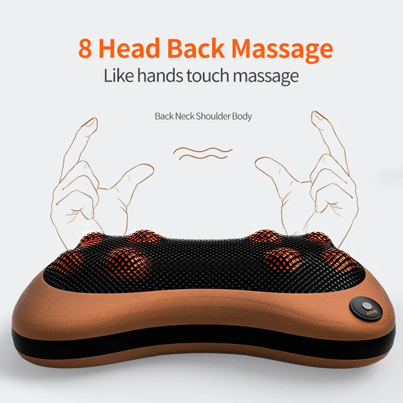 Shiatsu Neck & Back Massager – Electric Pillow for Full-Body Relaxation - Merelux Store