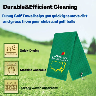 2 Count Christmas Golf Gifts | Embroidered Towels for Golf Bags - Merelux Store