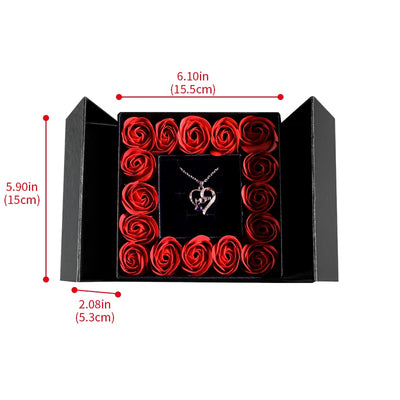 Pendant Necklace & Eternal Rose Box | Great for Mother’s Day & Anniversaries - Merelux Store
