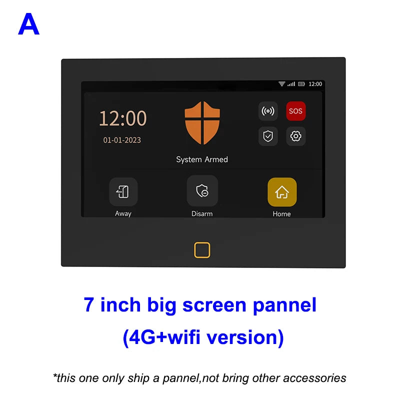 7-inch 4G & WiFi Alarm System | Wireless GSM, Tuya Smart Security Kit - Merelux Store