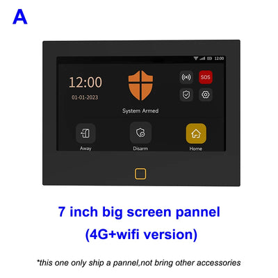 7-inch 4G & WiFi Alarm System | Wireless GSM, Tuya Smart Security Kit - Merelux Store