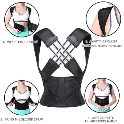 Adjustable Posture Corrector & Upper Spine Shoulder Brace - Merelux Store
