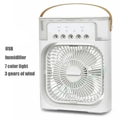 3-in-1 USB Air Humidifier & Mini Fan | Water-Cooled, Silent Cooling - Merelux Store