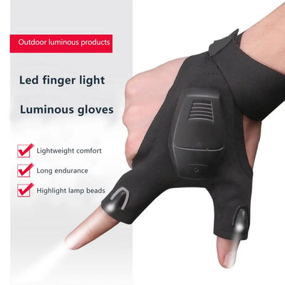 LED Flashlight Gloves | Rechargeable, Perfect for Fishing, Camping & Gifts - Merelux Store