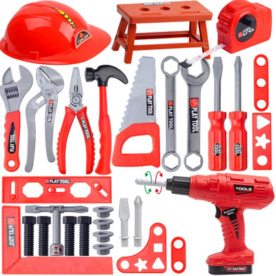 Engineer set with electric drill and screwdriver—perfect for boys - Merelux Store
