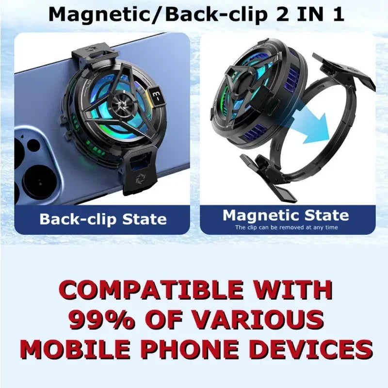 SL17 Magnetic Phone Cooler | 2-in-1 Fast Cooling for iOS & Android - Merelux Store