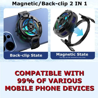 SL17 Magnetic Phone Cooler | 2-in-1 Fast Cooling for iOS & Android - Merelux Store