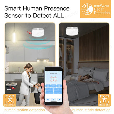 Zigbee Human Presence Detector | Tuya WiFi Radar PIR Motion Sensor - Merelux Store