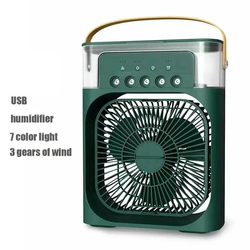 3-in-1 USB Air Humidifier & Mini Fan | Water-Cooled, Silent Cooling - Merelux Store