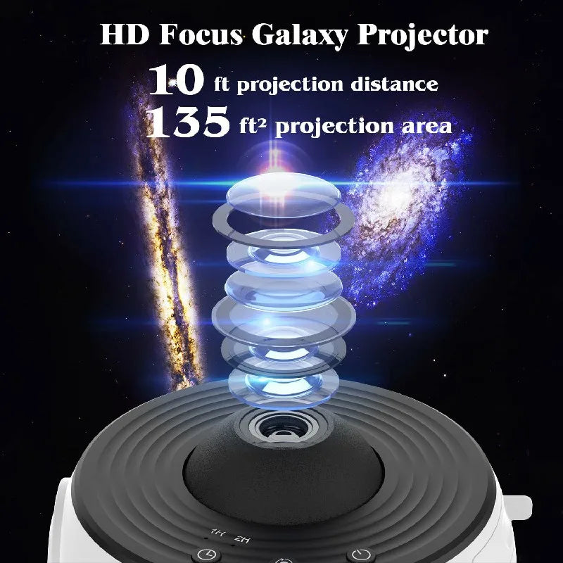 LED Galaxy Projector | 360° Rotating Starry Sky Lamp, Planetarium Night Light - Merelux Store